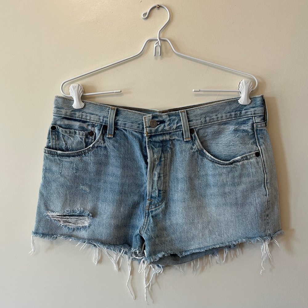 Levi’s Premium 501 cut-off denim shorts